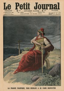 Francie je nejen pacifistická, ale i odhodlaná být respektována, ilustrace na přední straně obálky z 
